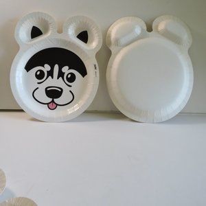 HUSKY DOG  ZOO PALS  Hefty paper plate (1 item)